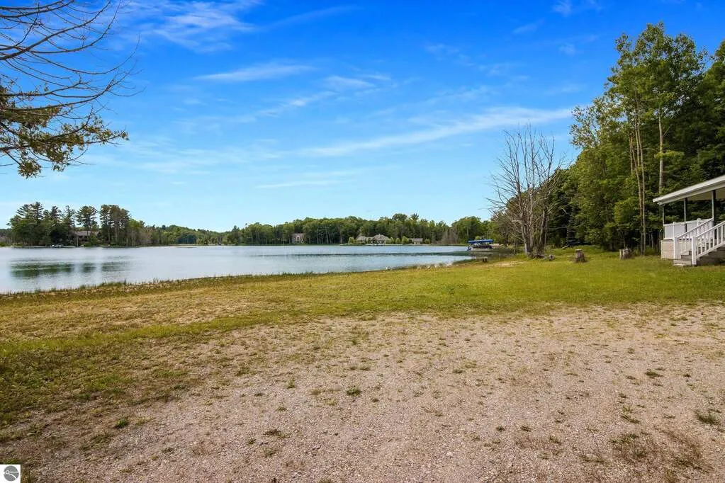 Pearl Lake shoreline seen from the property